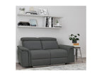 Pareli - 2-seater sofa with electric function in grey PU/leather IPOW16230