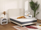 160x200 cm mattress with 7-zone high-density foam and removable 25cm thick memory foam cover - Decohaute XQFS16481