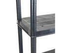 Resin shelving unit with 4 shelves, 130x60x30cm, 100Kg, 7house DLAL52400