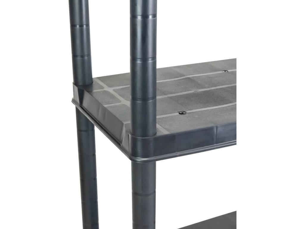 Resin shelving unit with 4 shelves, 130x60x30cm, 100Kg, 7house DLAL52400