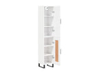 High-gloss white sideboard, 34.5x34x180 cm, engineered wood, VJCZ27236