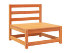 8-piece garden furniture set, brown wax finish, solid pine wood QEGN17554
