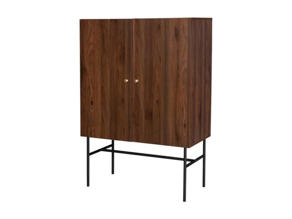 Decohaute Buffet with 2 Doors and 1 Drawer, Wood and Metal, Falodgecab2p1t YZOL79516