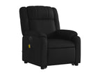 Black faux leather electric massage recliner chair VYER63959