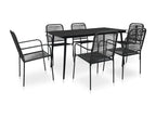 Black outdoor dining furniture 150x80x74 cm 02 0014674 HEYI31768