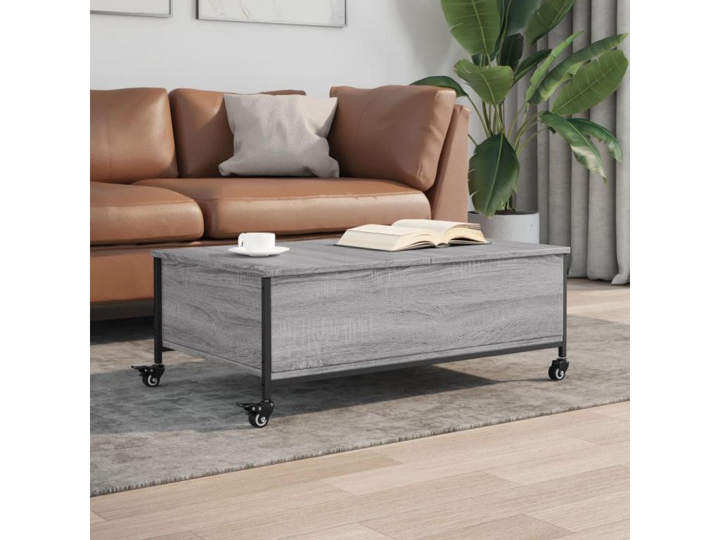 Coffee table with Decohaute grey engineered wood finish SGHX93848