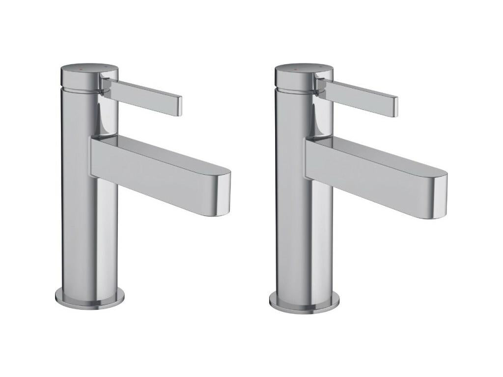 Decohaute 100mm Cold Water Hand Basin Tap without Pop-Up Pull-Out Pull-Out or Waste, Chrome Finish, Finoris KMYH41178