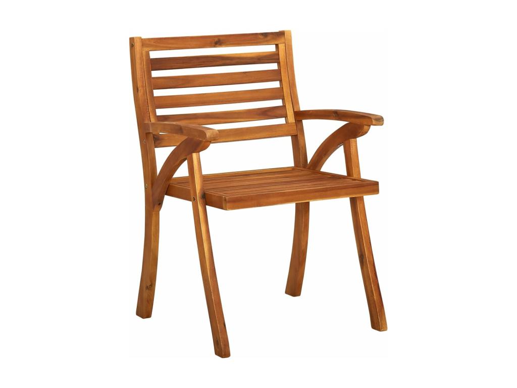 Garden chairs with cushions, 4 pieces, solid teak wood KYVM76078