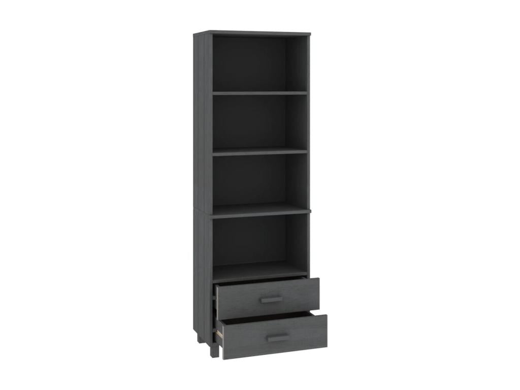 Domopure Dark Grey Sideboard 60x35x180 cm Solid Pine Wood BFUX88496