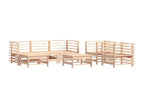 7-piece garden furniture set with cushions, solid wood HVHT27937