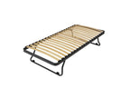 80x190cm Metal Trundle Bed Base - 20 Domopure Wood - Space Saving - Made in France KOHE33531