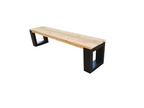 Domopure - New Orleans Bench - wooden scaffolding 130Lx40Hx38D cm black IWVC54444