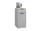 Domopure office cabinet, grey, 33.5x50x75 cm, engineered wood, ALYY26848