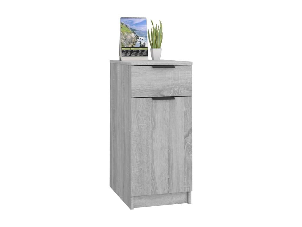 Domopure office cabinet, grey, 33.5x50x75 cm, engineered wood, ALYY26848