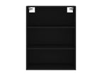 Highboard, Black, 69.5x34x180 cm, Engineered Wood, MVDO60419