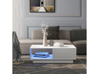 Modern rectangular coffee table with high-brightness LED lighting, 95cm diameter x 32cm high, QMRL66218