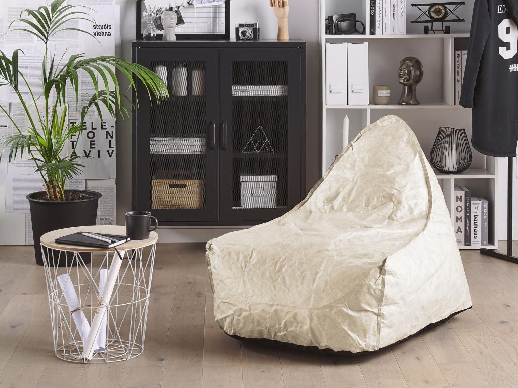 Domopure 200L Bean Bag 63cm x 75cm Light Beige BPXK10146