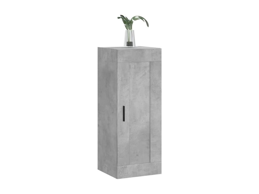 Concrete grey wall cabinet 34.5x34x90 cm engineered wood TOIS90513