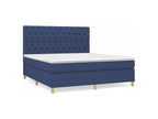 Domopure bed base with mattress, blue, 160x200 cm, fabric, GGLR36329