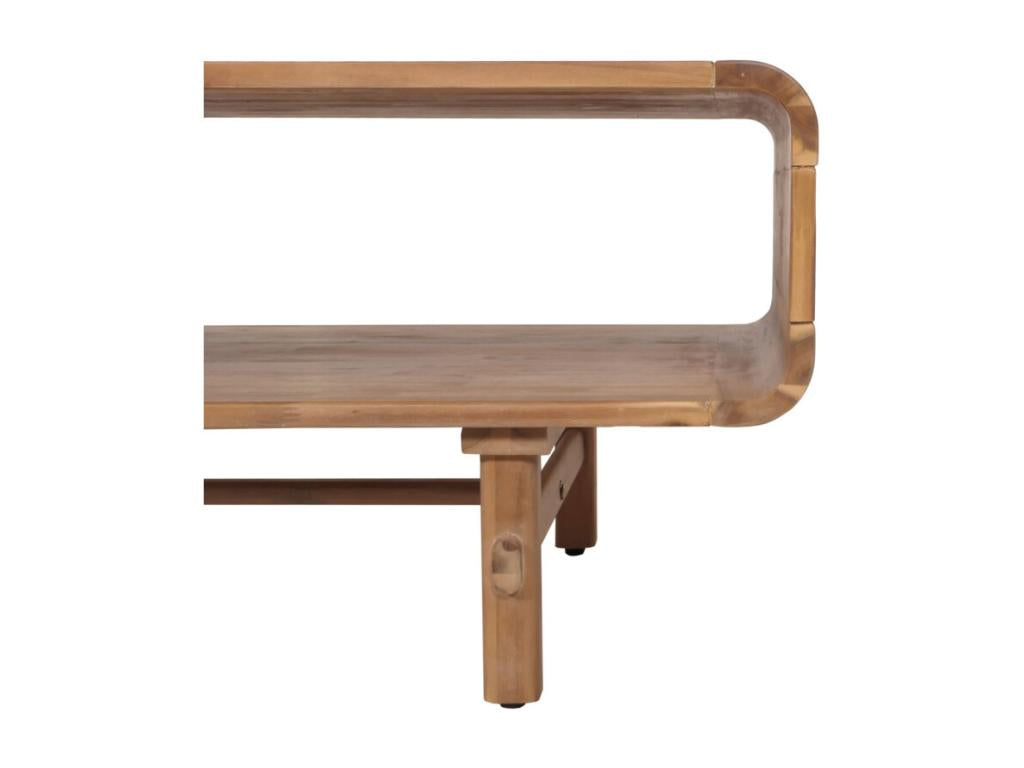 Decohaute-M47 coffee table, living room table, side table, lounge table with drawer, solid wood, stained finish, 44x125x60cm, 25kg, YKMU72980