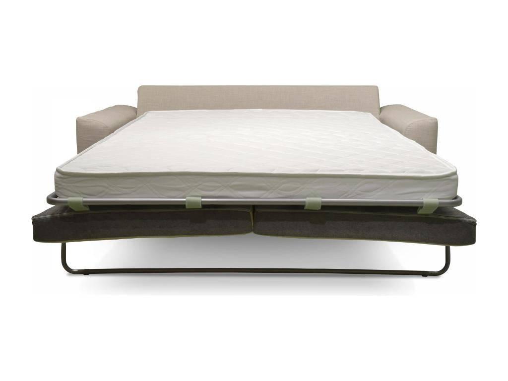 3-seater beige fabric sofa bed PUIA22280