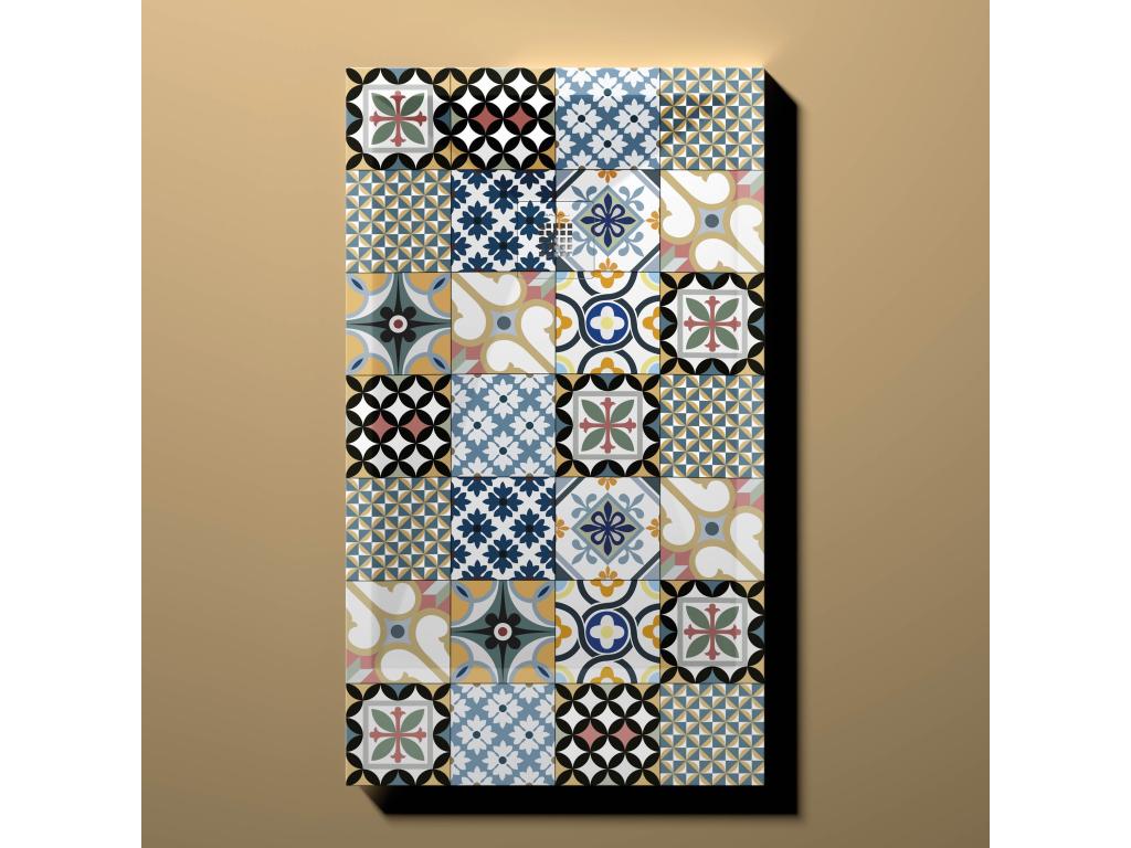 Hydraulic Colour Shower Tray, Smooth Finish, Decohaute 3D Colour Grid - 120x80 cm WKSA93992