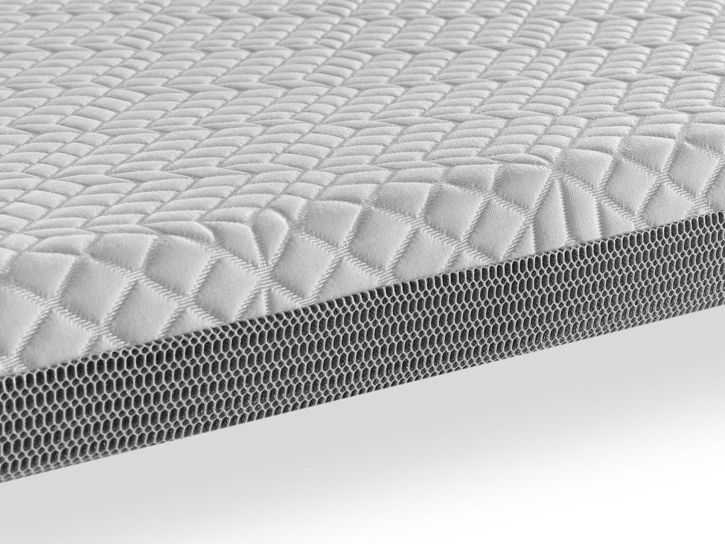 Domopure Memory Foam Mattress Topper 200x200 JENO 8cm Thick, Removable Cover, Adaptable. UHRD18898