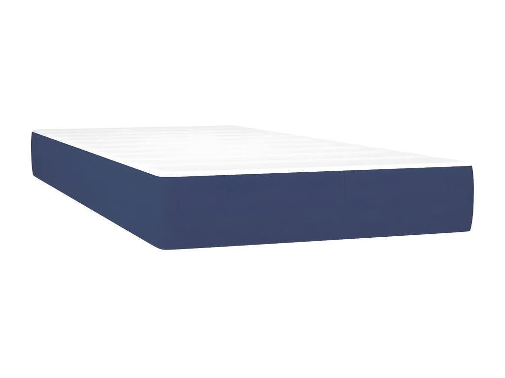 Decohaute bed base with mattress and LED light, blue, 80x200cm, fabric XHUM17889