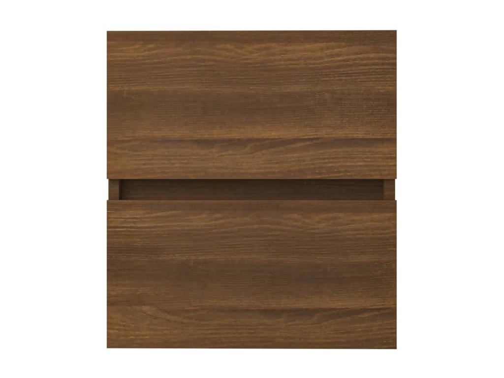 Brown Oak Sink Cabinet 41x38.5x45 cm Engineered Wood SEFZ73563