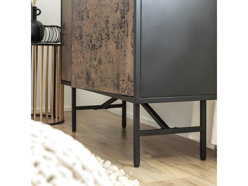 Domopure VRVJ17451 Small Metal Sideboard