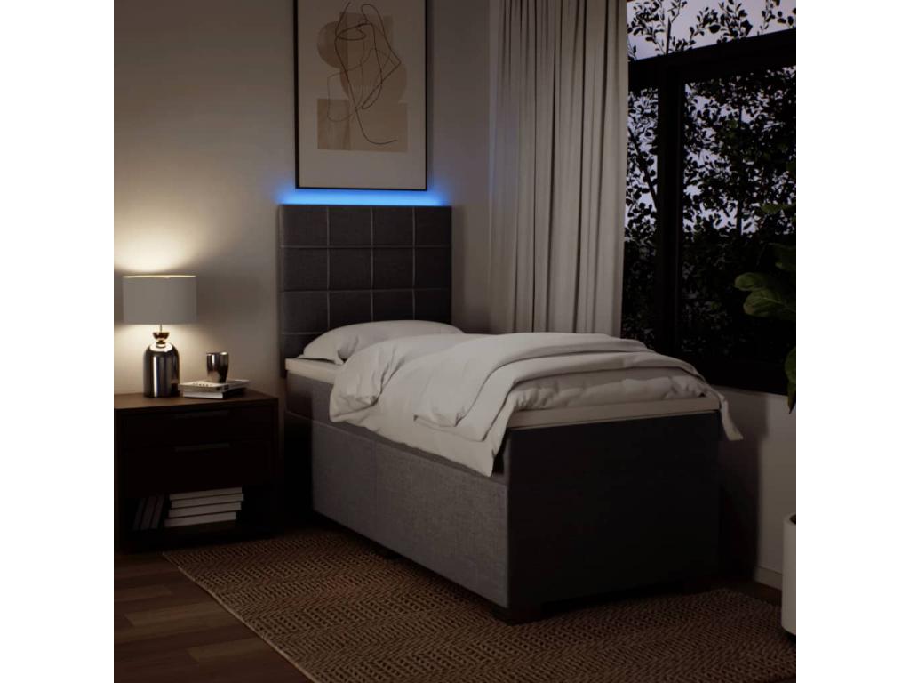 Decohaute bed base with Decohaute mattress 100x200 cm Fabric FMYP33525