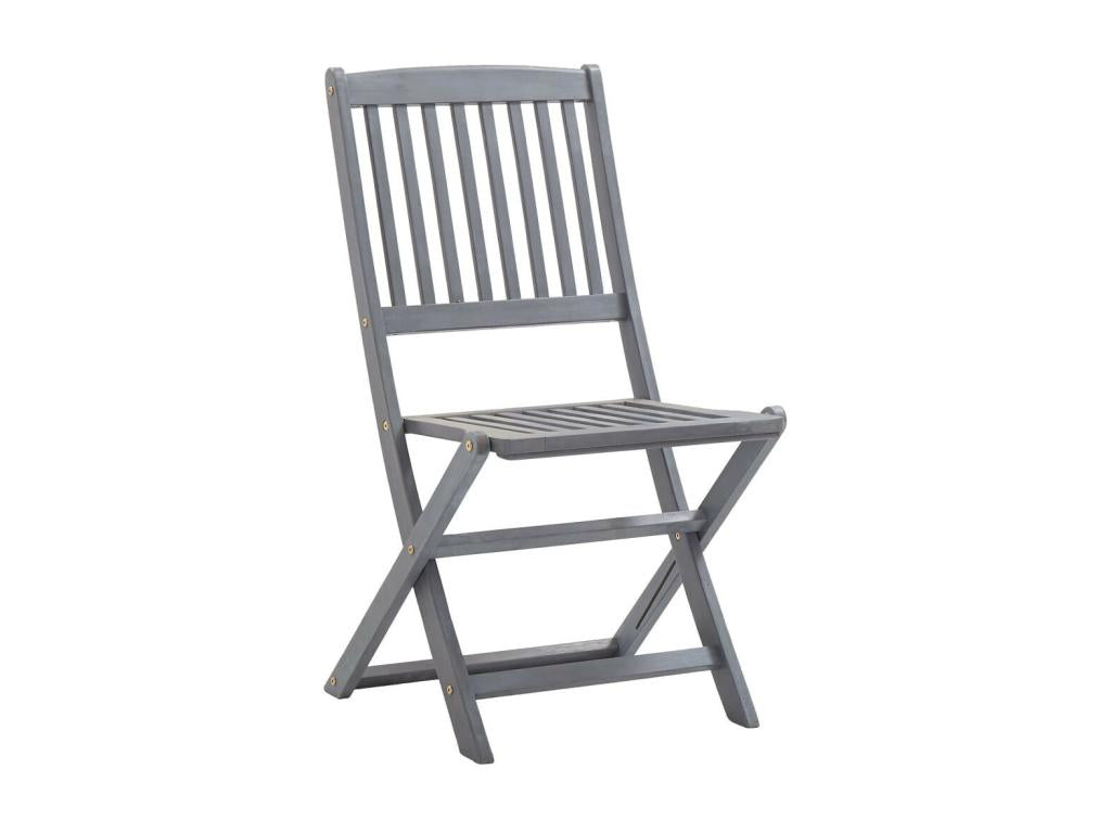 Folding Outdoor Chairs, 2 pcs, Solid Wood, Decohaute, 2 IDPQ37356