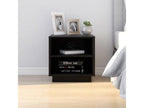 Decohaute Premium - 2-piece bedside tables, black, 40x34x40 cm, solid pine wood, YELS33041