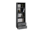 Domopure Dark Grey Sideboard 60x35x180 cm Solid Pine Wood BFUX88496