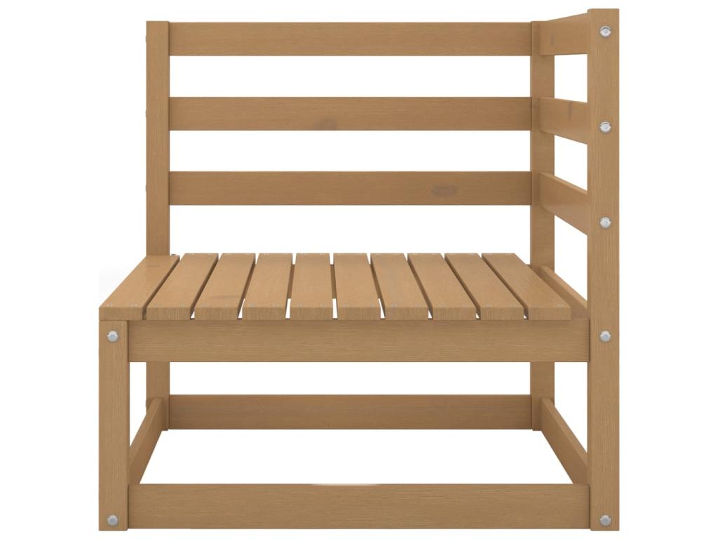 8-piece garden furniture set, honey brown, solid pine wood, 21 QJWW20996