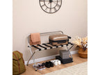 Chrome-plated metal suitcase rack, luggage support, hotel room accessory for travel bags and suitcases CMZU65385