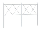 White metal headboard 137cm AGJG65182