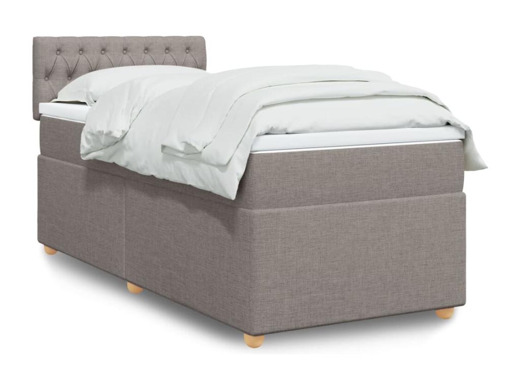 Decohaute bed base with Decohaute mattress 90x190 cm Fabric QUTW99904