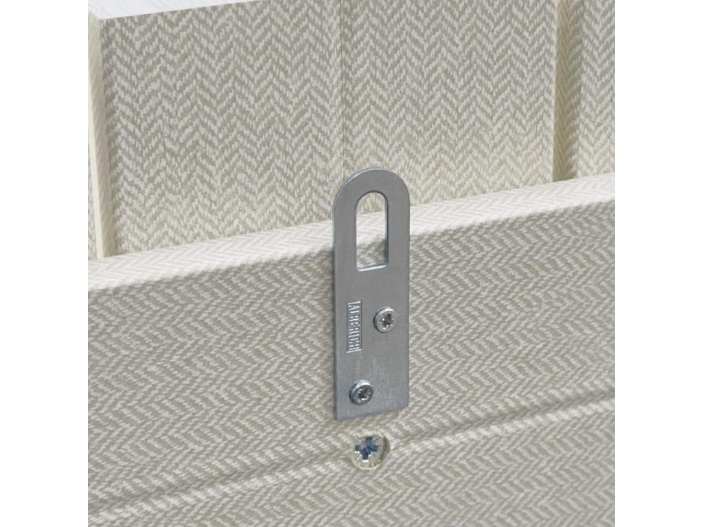 Decohaute Recycled Wood Headboard, Vertical Style, with Legs, 135x115cm, for 135cm Beds - Beige, Spiked, BYSP19171