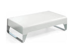 Decohaute 120cm lacquered and chromed steel designer coffee table - Sea Water color IVIV35505