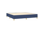 Chicyla bed base with mattress, blue, 200x200 cm, fabric, LHCB72248
