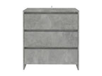 Concrete Grey Buffet 70x41x75 cm Engineered Wood KSPA90113