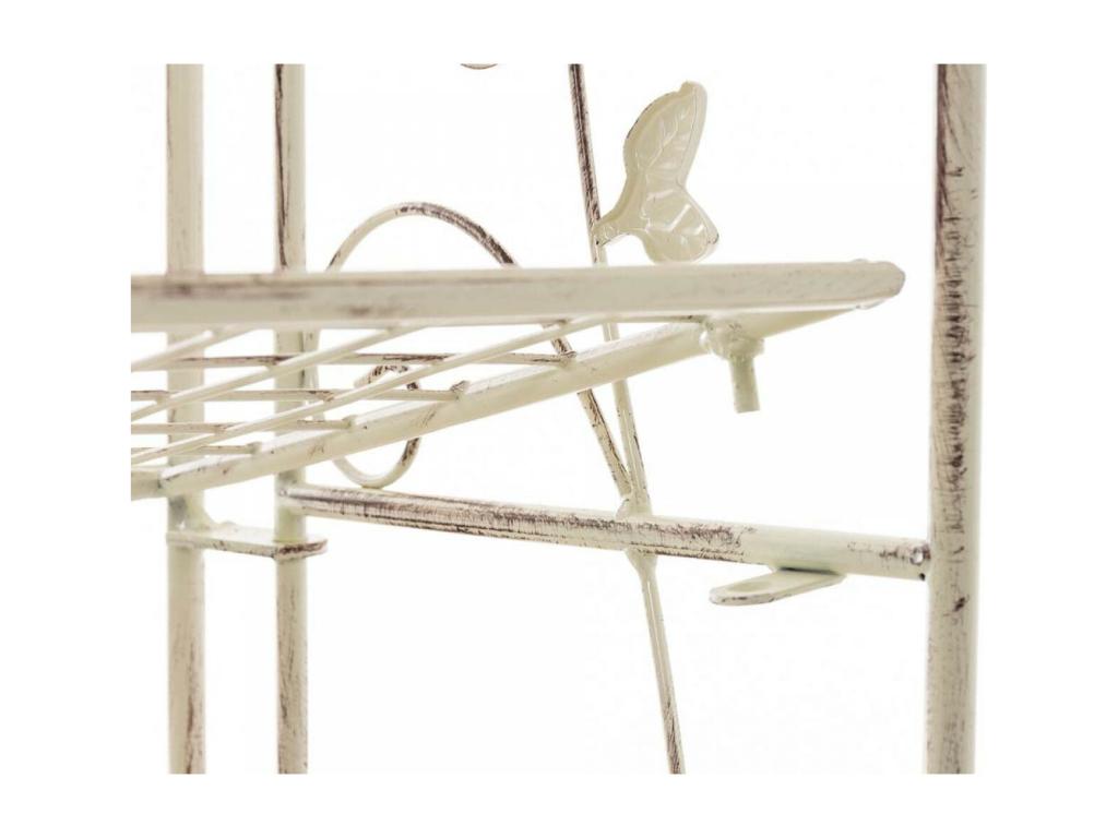 Freestanding shelves - Metal - 60x33x158cm - Antique cream - Decohaute VFYD37789