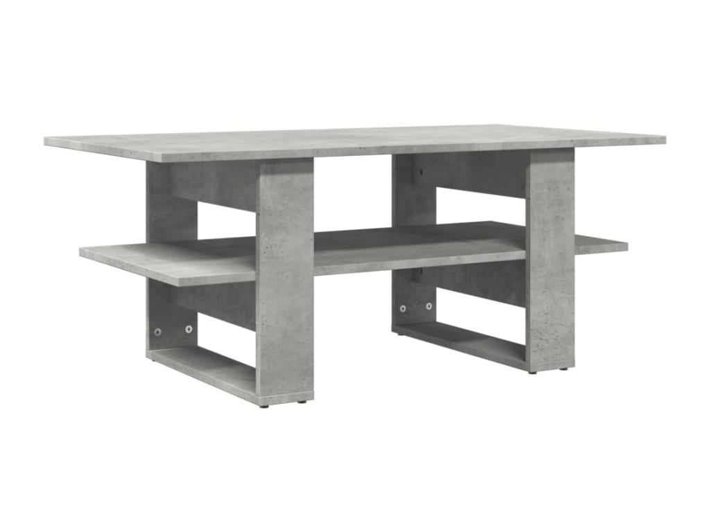 Concrete grey coffee table 102x55x42 cm engineered wood ISIC14199