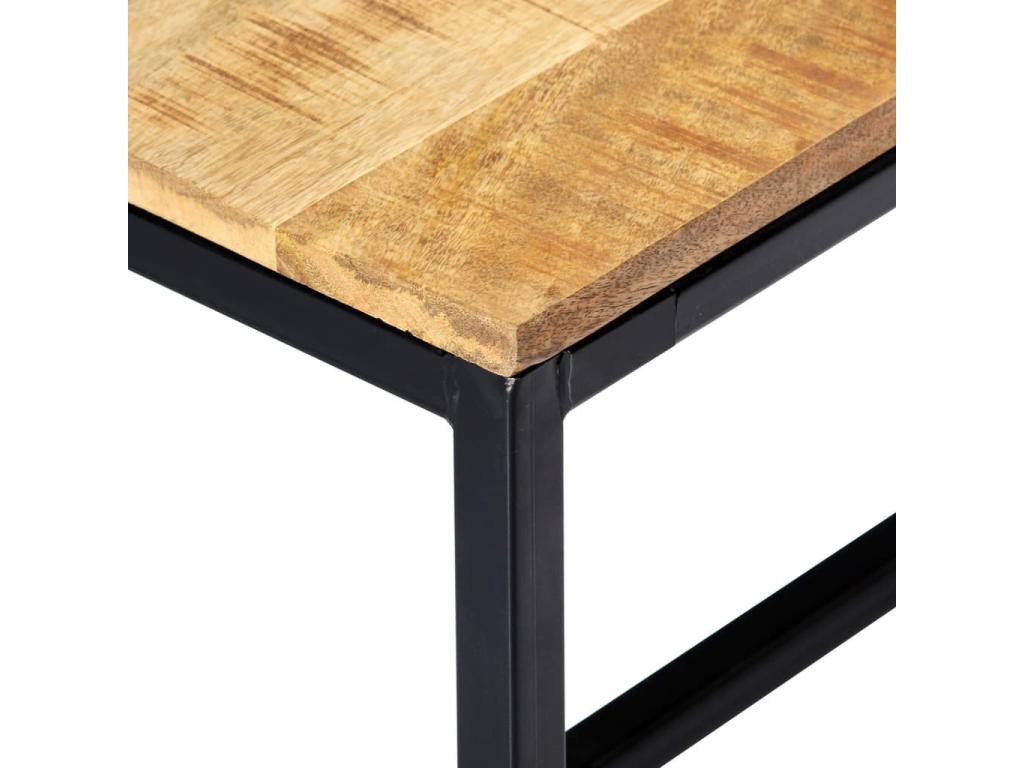 Dining bench 160cm Raw solid mango wood QRFQ34764