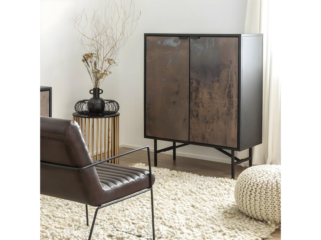 Domopure VRVJ17451 Small Metal Sideboard