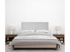Domopure Aqualine Smooth Fabric Headboard 105x50cm for 105cm Beds - Grey Domopure LBNW75414