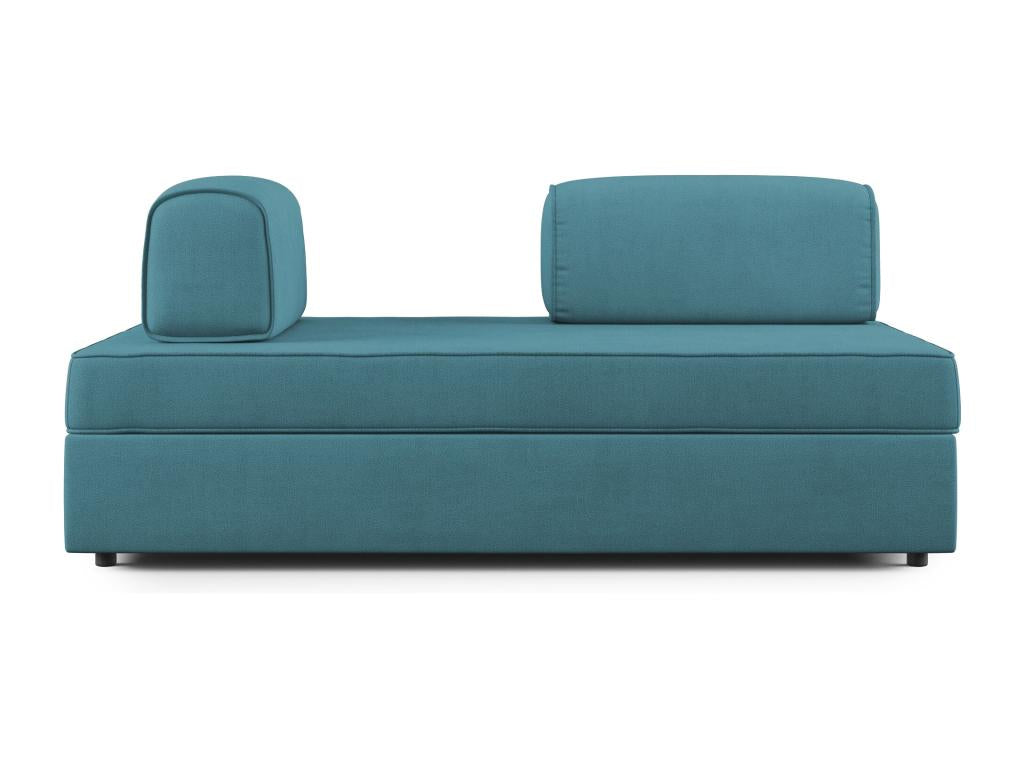 Liberty Sofa with pull-out ottoman and removable backrest in waterproof fabric T02 160 cm sky blue PHTV54785