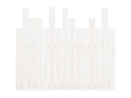 Wall-mounted headboard, white, 95.5x3x80 cm, solid pine wood, JPWL14505