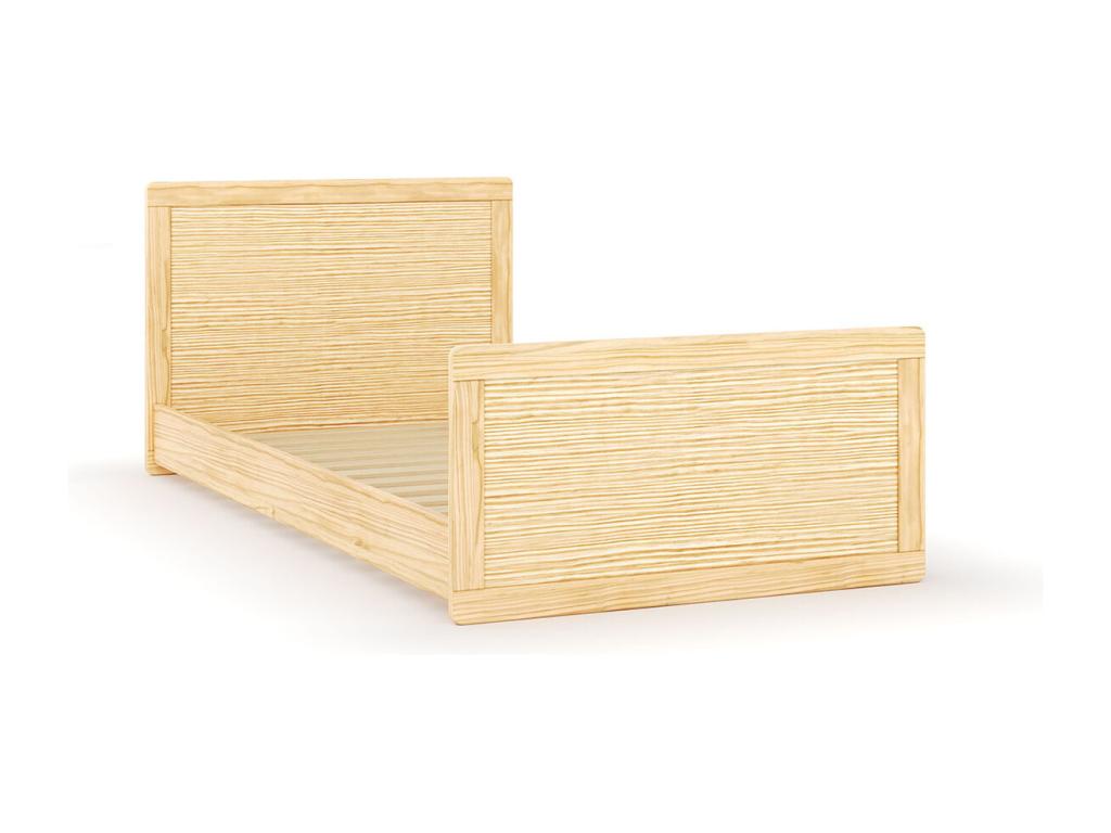 Convertible bed pack with 90x190 cm solid wood mattress Domopure BASJ31845